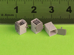 Master GM-35-071 D68375 Ammunition Boxes (50 rounds) for Browning M2 .50 rifle - used in early WWII (6 pcs.) - OPEN 1/35 – image 3
