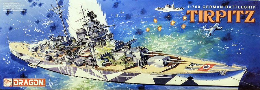 Dragon 7047 German Battleship Tirpitz 1/700