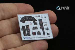 Quinta Studio QD48126 F4U-1 Corsair (Birdcage) 3D-Printed &amp;amp; colored Interior on decal paper (Hobby Boss) 1/48 – image 11