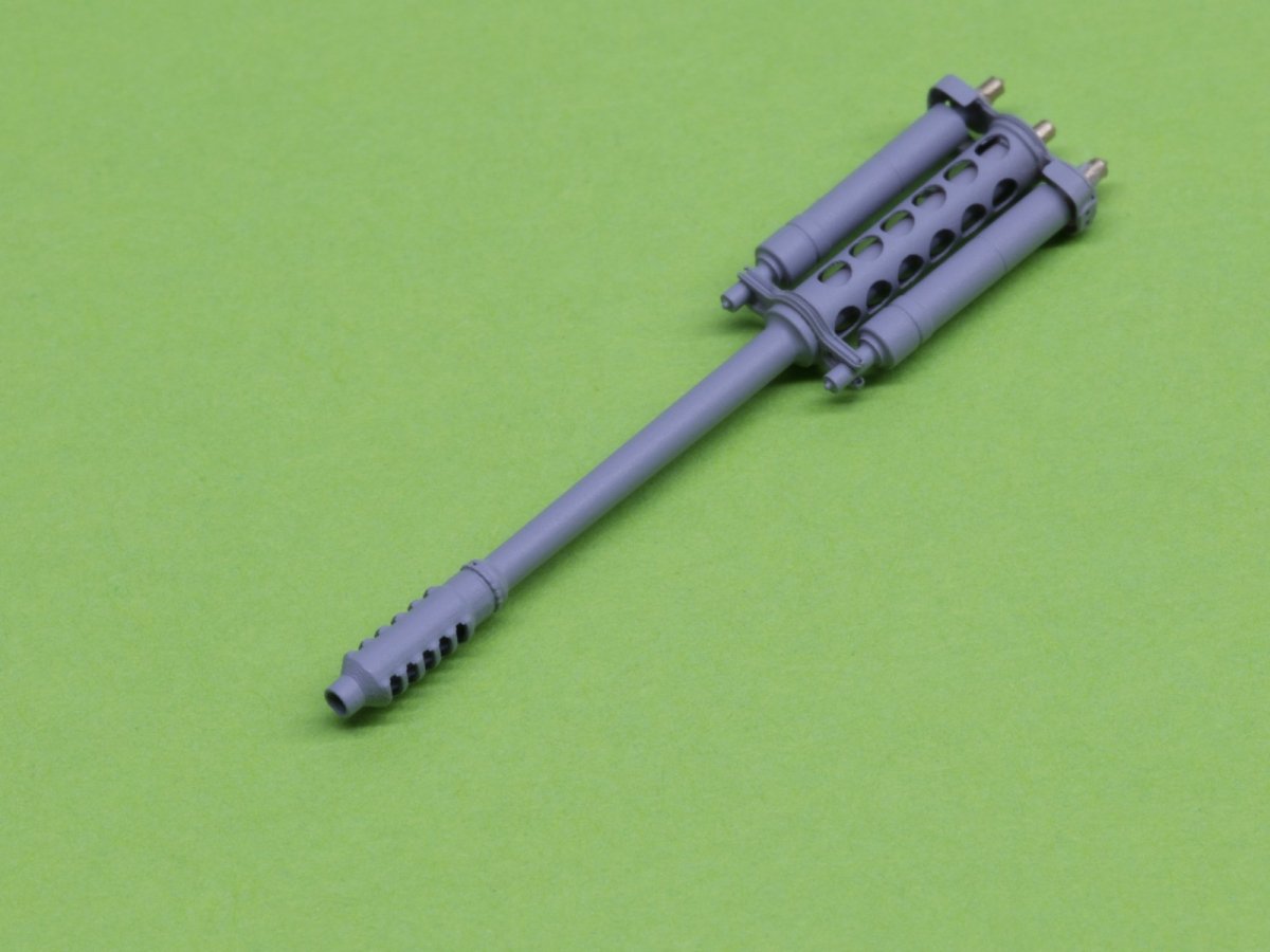 Master AM-48-125 AH-64 Apache - M230 Chain Gun barrel (30mm), Pitot Tubes and tail antenna (resin, PE and turned parts) 1/48 – zdjęcie 8