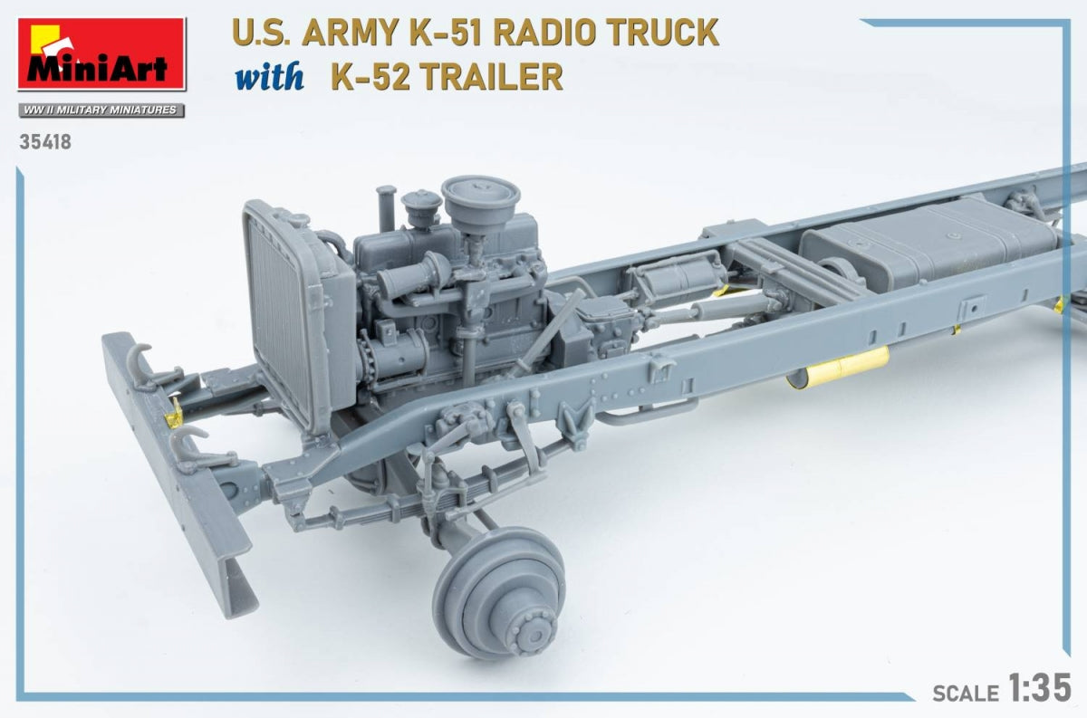 MiniArt 35418 US ARMY K-51 RADIO TRUCK WITH K-52 TRAILER. INTERIOR KIT 1/35 – zdjęcie 19