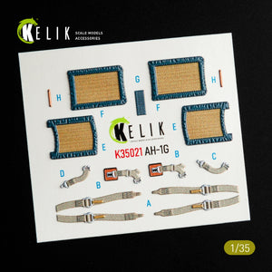 KELIK K35021 AH-1G COBRA INTERIOR 3D DECALS FOR ICM KIT 1/35 – zdjęcie 3