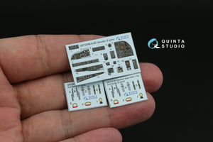 Quinta Studio QD72096 A-6E Intruder 3D-Printed &amp; coloured Interior on decal paper (Fujimi) 1/72