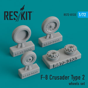 RESKIT RS72-0133 F-8 &amp;quot;CRUSADER&amp;quot; TYPE 2 WHEELS SET 1/72