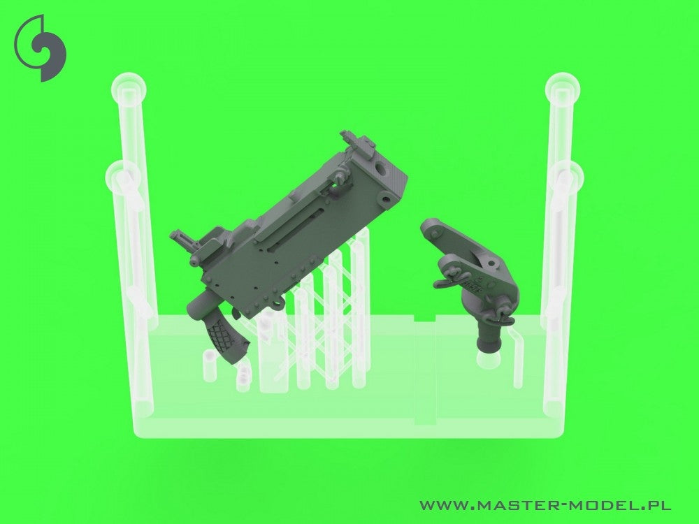 Master GM-35-092 Browning M1919 A4 .30 cal (7,62mm) - mocowanie E6160 - używany np. na M4 Sherman, T17E1 Staghound 1/35