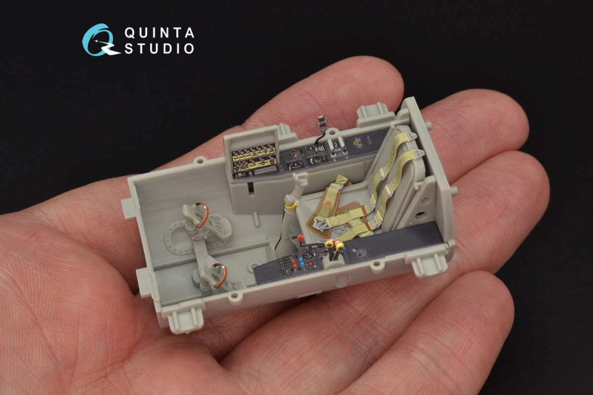 Intérieur imprimé en 3D et coloré sur papier décalcomanie Quinta Studio QD32059 Me-262A (pour maquette Trumpeter) 1/32 – image 7