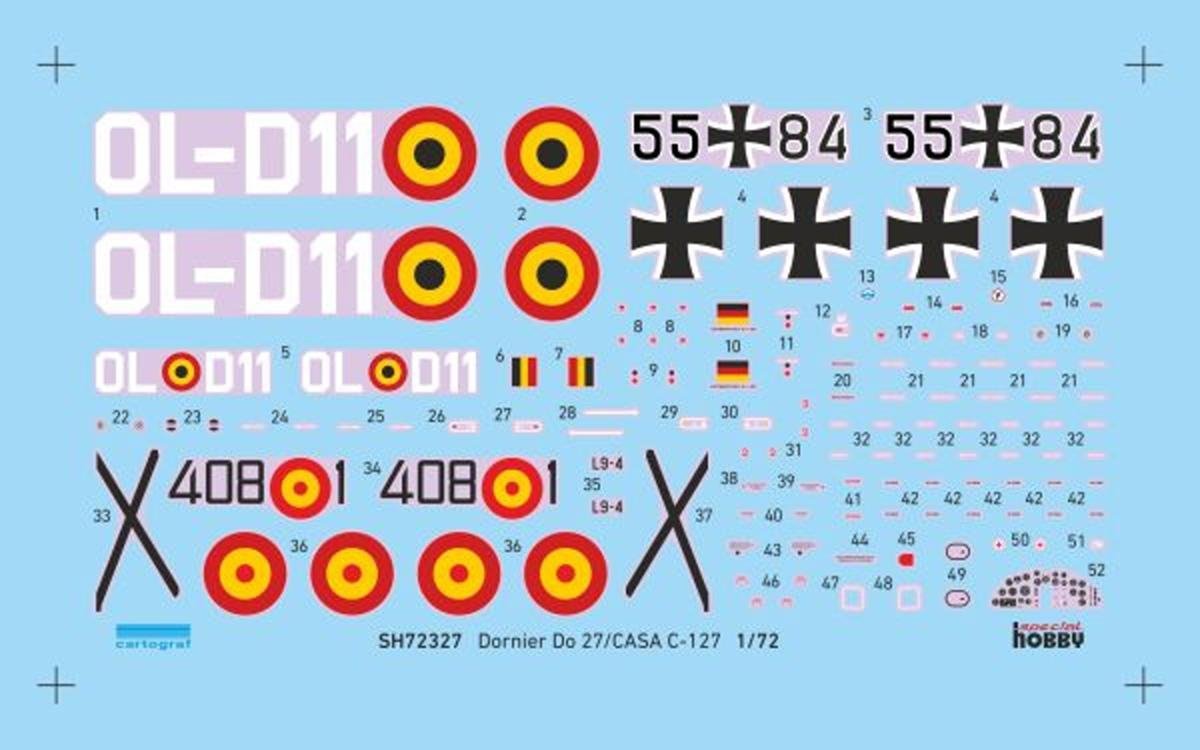Special Hobby 72327 Dornier Do 27 German, Spanish and Belgian Service 1/72 – zdjęcie 6