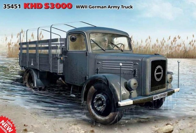 Camion de l'armée allemande ICM 35451 KHD S3000 de la Seconde Guerre mondiale