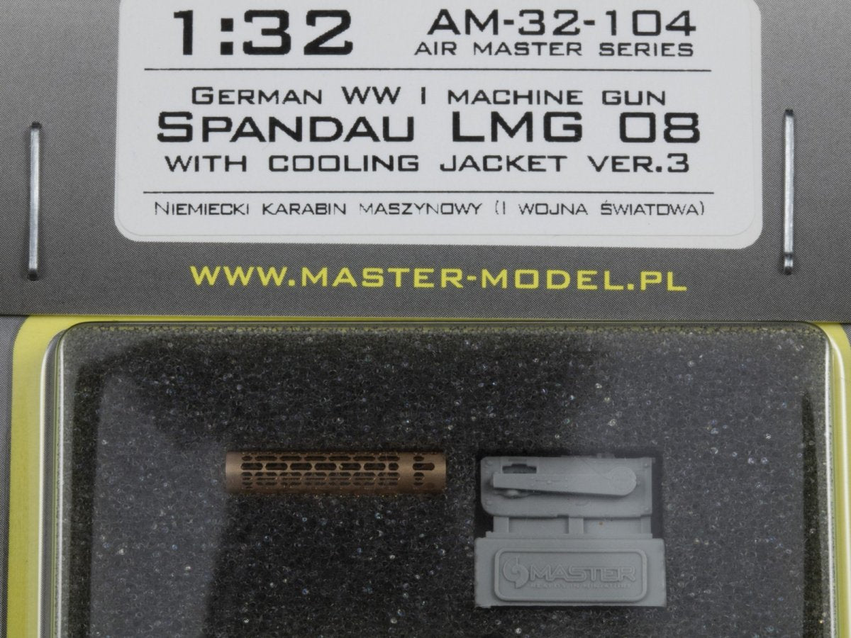 Master AM-32-104 German WWI Machine Gun Spandau LMG 08 with Cooling Jacket ver.3 1/32 – image 6
