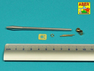 Aber 35L-332 76.2 mm (3 inch) 17 pounder Mk. II barrel with muzzle brake for A34 COMET tank 1/35 – image 3