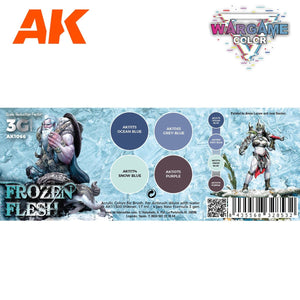 AK Interactive AK1066 WARGAME COLOR SET. FROZEN FLESH. 4x17 ml – zdjęcie 2