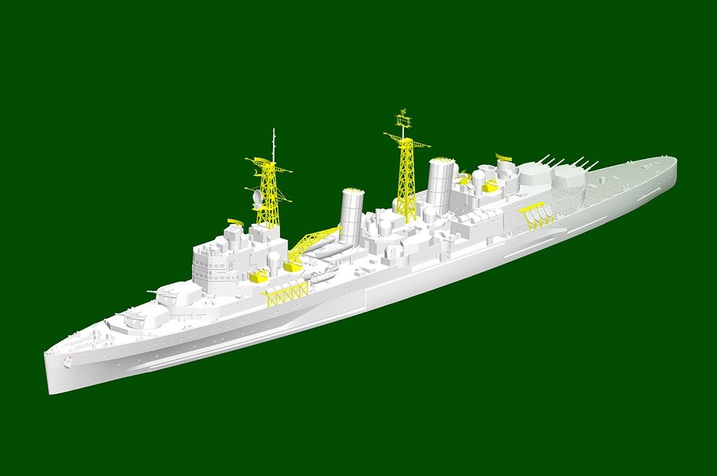 Trumpeter 06702 HMS Belfast 1959 1/700 – zdjęcie 5