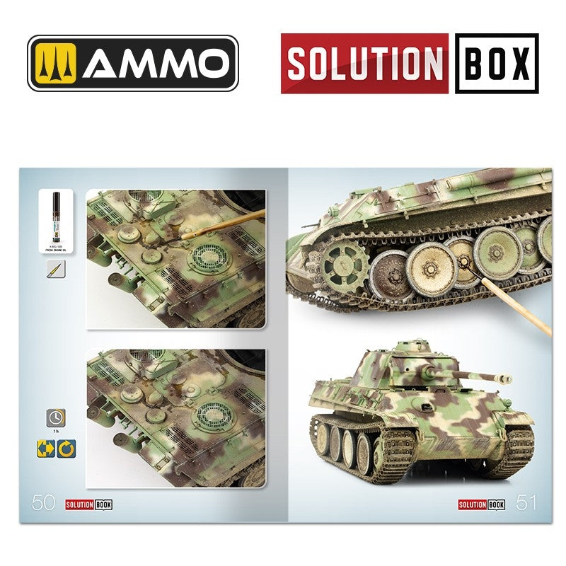 Ammo of Mig 6529 SOLUTION BOOK 23 - How to Paint WWII German Late War Vehicles (Multilingual Book) – zdjęcie 3