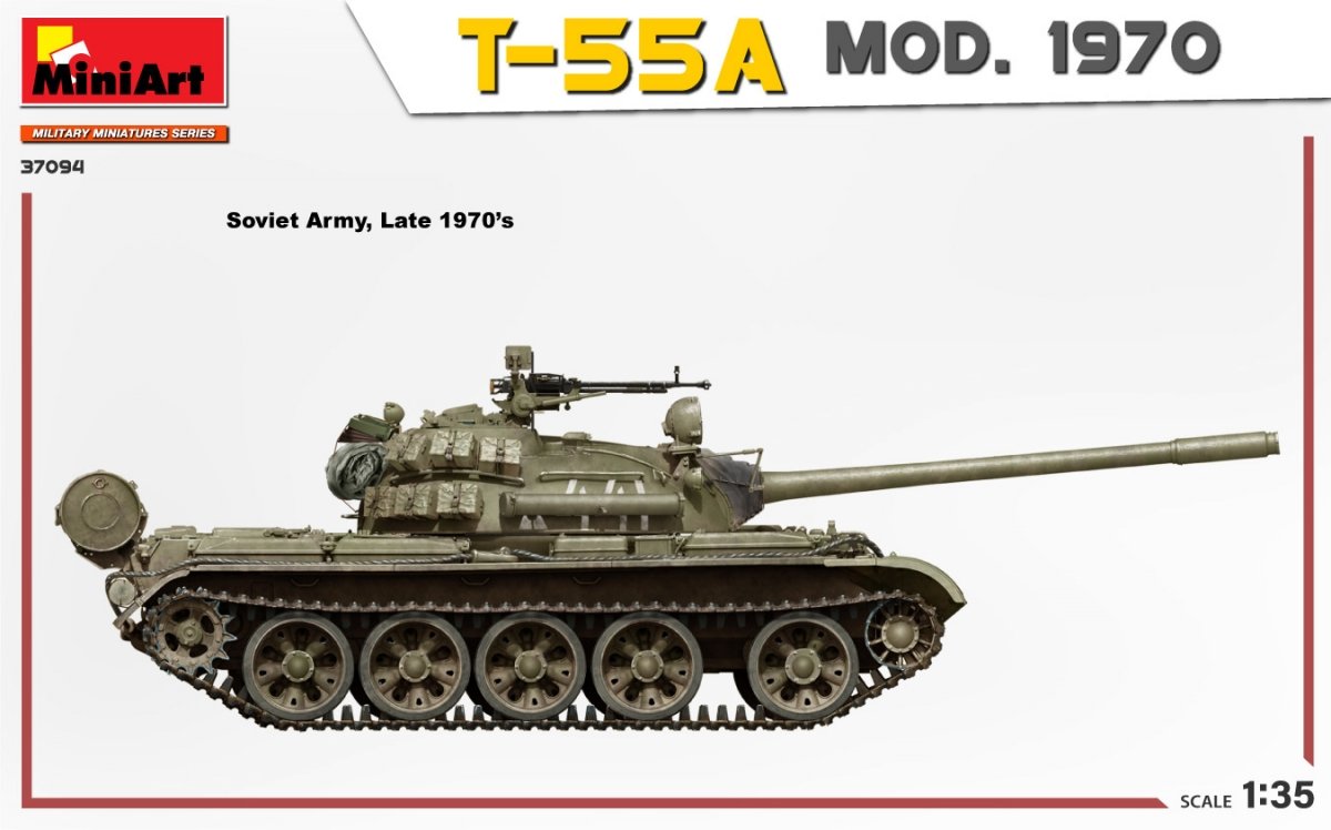 MiniArt 37094 T-55A MOD. 1970 INTERIOR KIT 1/35 – zdjęcie 2