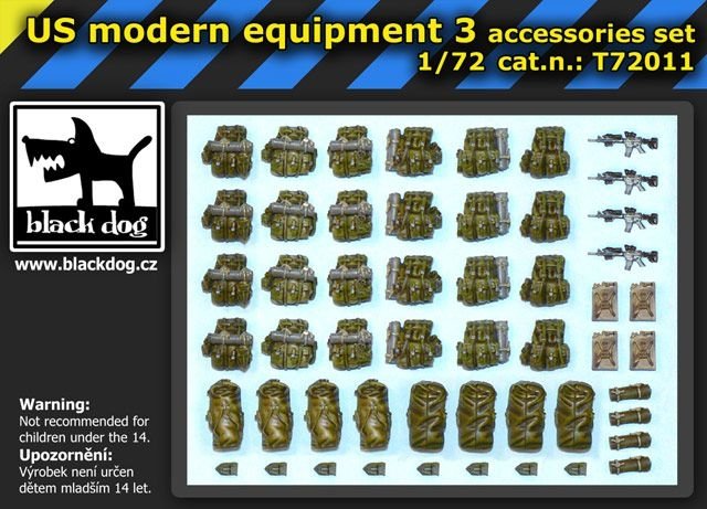 Black Dog T72011 US modern equipment 3 1/72 – zdjęcie 2