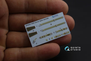 Quinta Studio QD32053 Bf 109E-4 3D-Printed &amp;amp; colored Interior on decal paper (for Cyber-hobby/Dragon kit) 1/32 – image 2