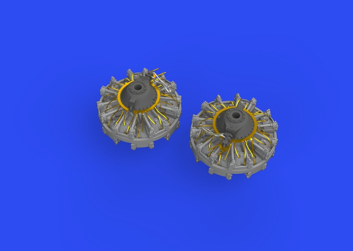 Eduard 672275 B-25J engines EDUARD/HASEGAWA 1/72 – zdjęcie 5