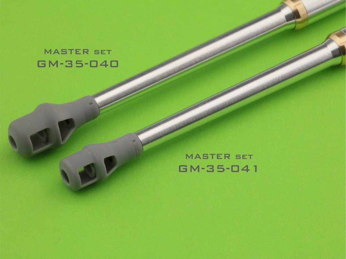 Master GM-35-041 PzKpfw VI Tiger I - 88 mm gun barrel KwK36 L/56 - late version of the muzzle brake 1/35 – image 7