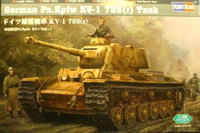 Hobby Boss 84818 German Pz.Kpfw KV-1 756 1/48