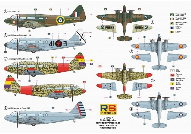 RS Models 92250 Airspeed Envoy 1/72 – Bild 2