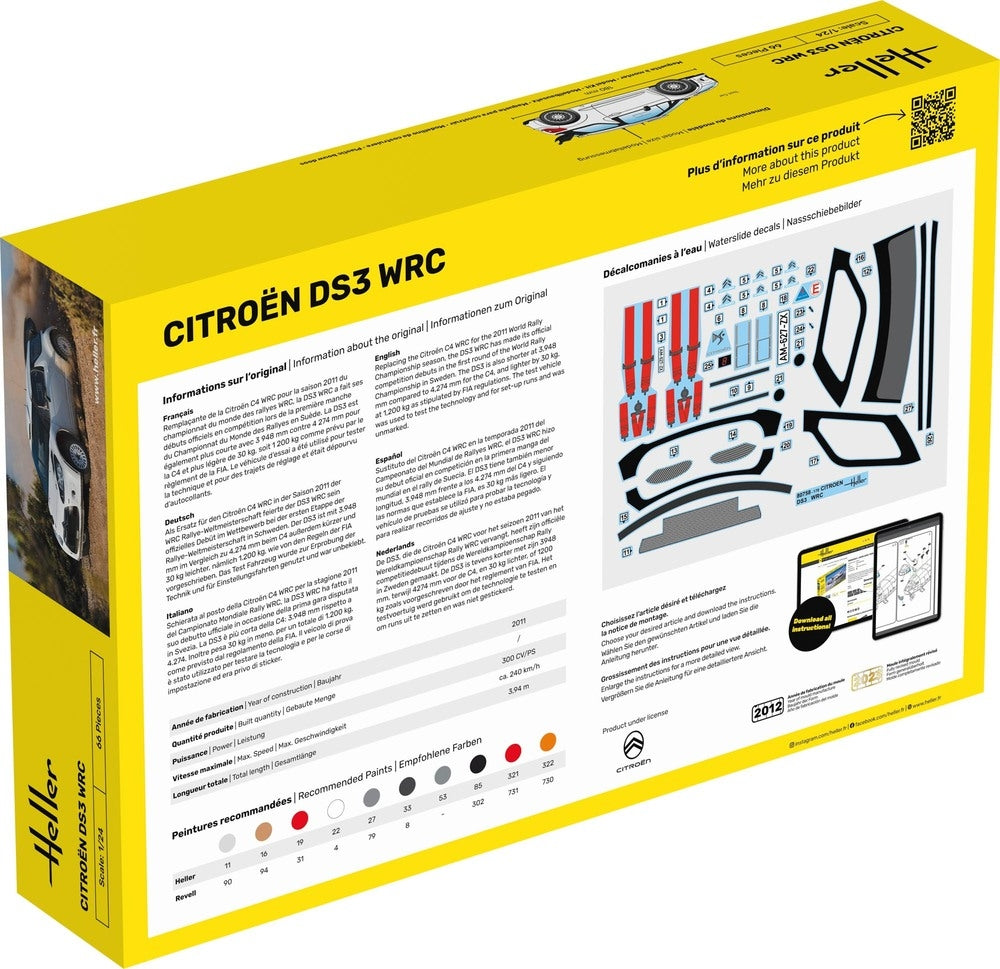 Heller 56758 Citroen DS3 WRC - Starter Kit 1/24 – zdjęcie 3