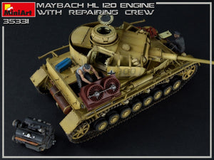 Miniart 35331 MAYBACH HL 120 ENGINE FOR PANZER III/IV FAMILY WITH REPAIR CREW 1/35 – zdjęcie 14