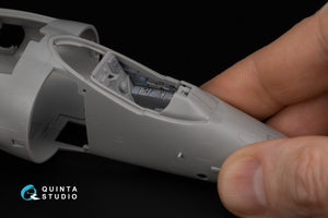 Quinta Studio QD48343 Sea Harrier FRS.1 3D-Printed &amp;amp; coloured Interior on decal paper (Kinetic) 1/48 – immagine 9