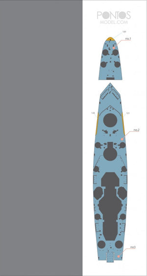 Pontos 35022WD1 French Navy Richelieu Wooden Deck set 1/350 – zdjęcie 3