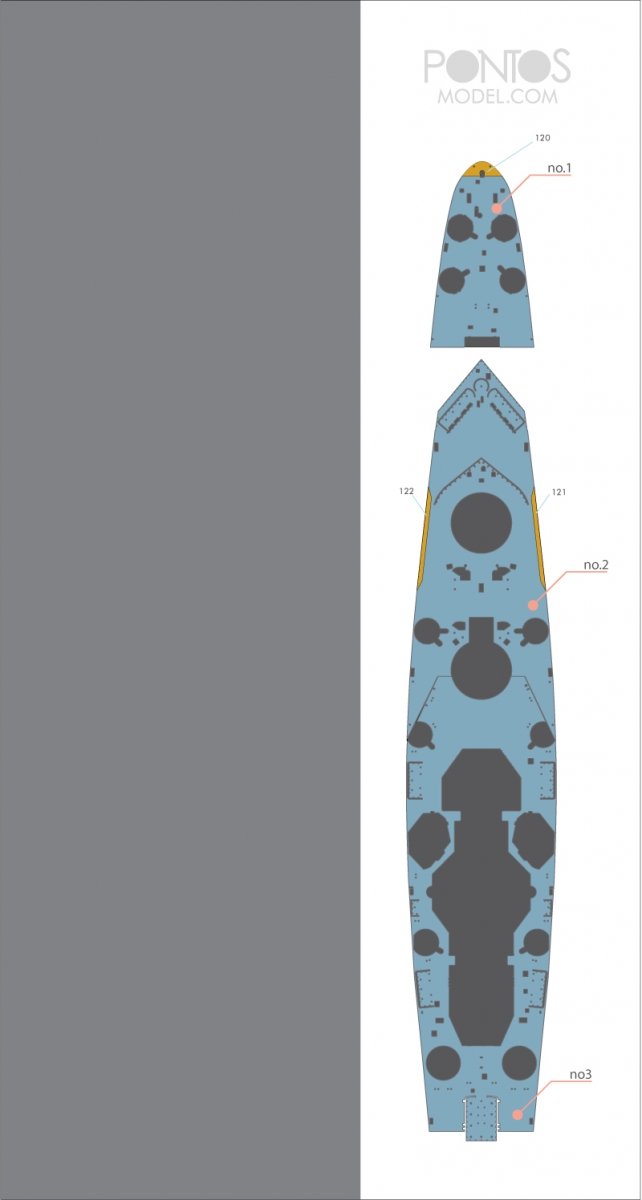 Pontos 35022WD1 French Navy Richelieu Wooden Deck set 1/350 – zdjęcie 3