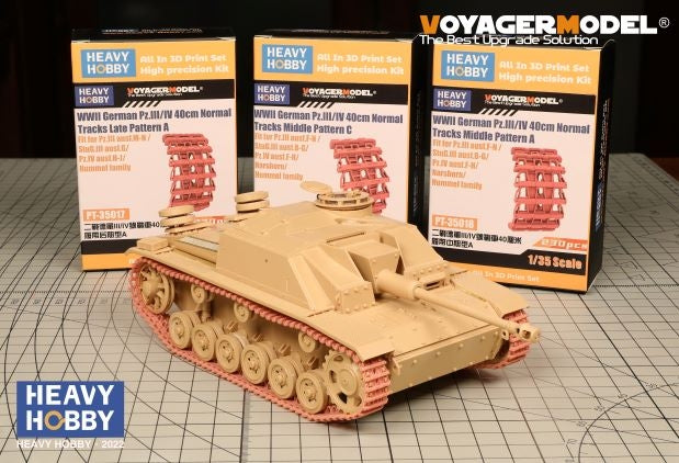 Heavy Hobby PT35017 WWII German Pz.III/IV 40cm Normal Tracks Late Pattern A 1/35 – image 3