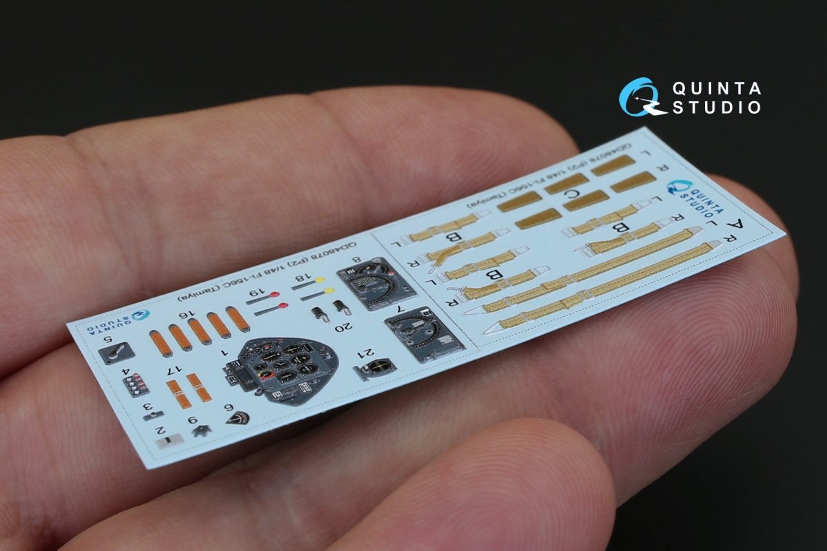 Quinta Studio QD48078 Fi-156 3D-Printed &amp;amp; coloured Interior on decal paper (for Tamiya kit) 1/48 – Bild 3