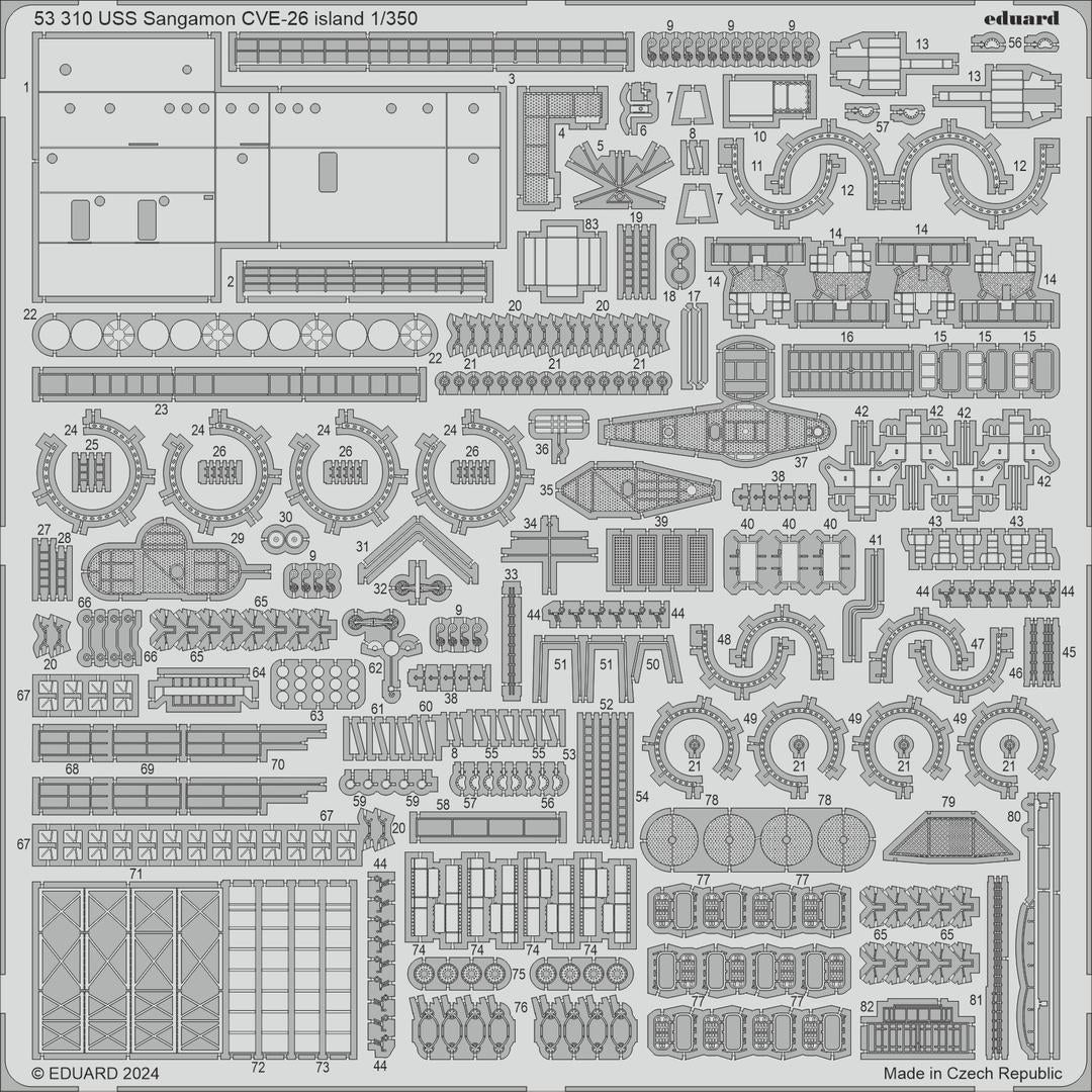 Eduard BIG5373 USS Sangamon CVE-26 TRUMPETER 1/350 – zdjęcie 4