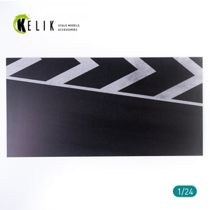 KELIK KS24001 ASPHALT ROAD RACE TRACK BASE - ACRYLIC 3 MM (180 X 357 MM) 1/24 – zdjęcie 2