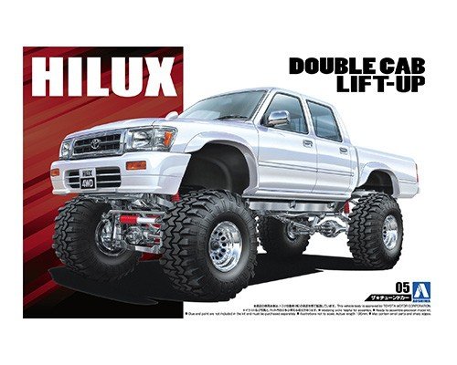 Aoshima 05097 HILUX PICKUP DOUBLE CAB LIFT UP &amp;#39;94 (TOYOTA) 1/24