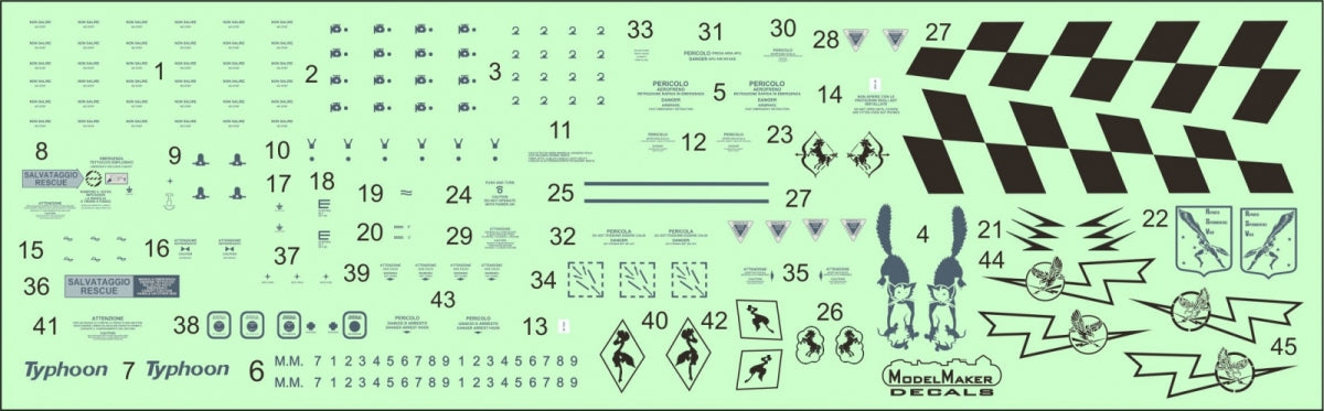 ModelMaker Decals D48143 Apennine Eurofighters Part 3 1/48 – zdjęcie 3