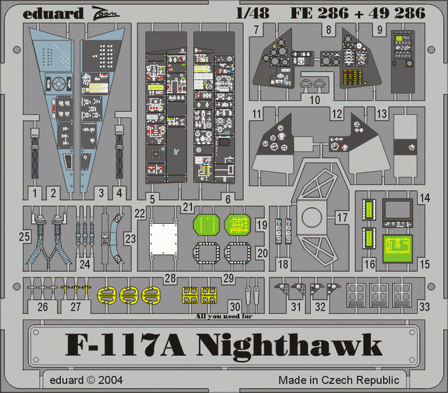Eduard 49286 F-117A 1/48 Tamiya