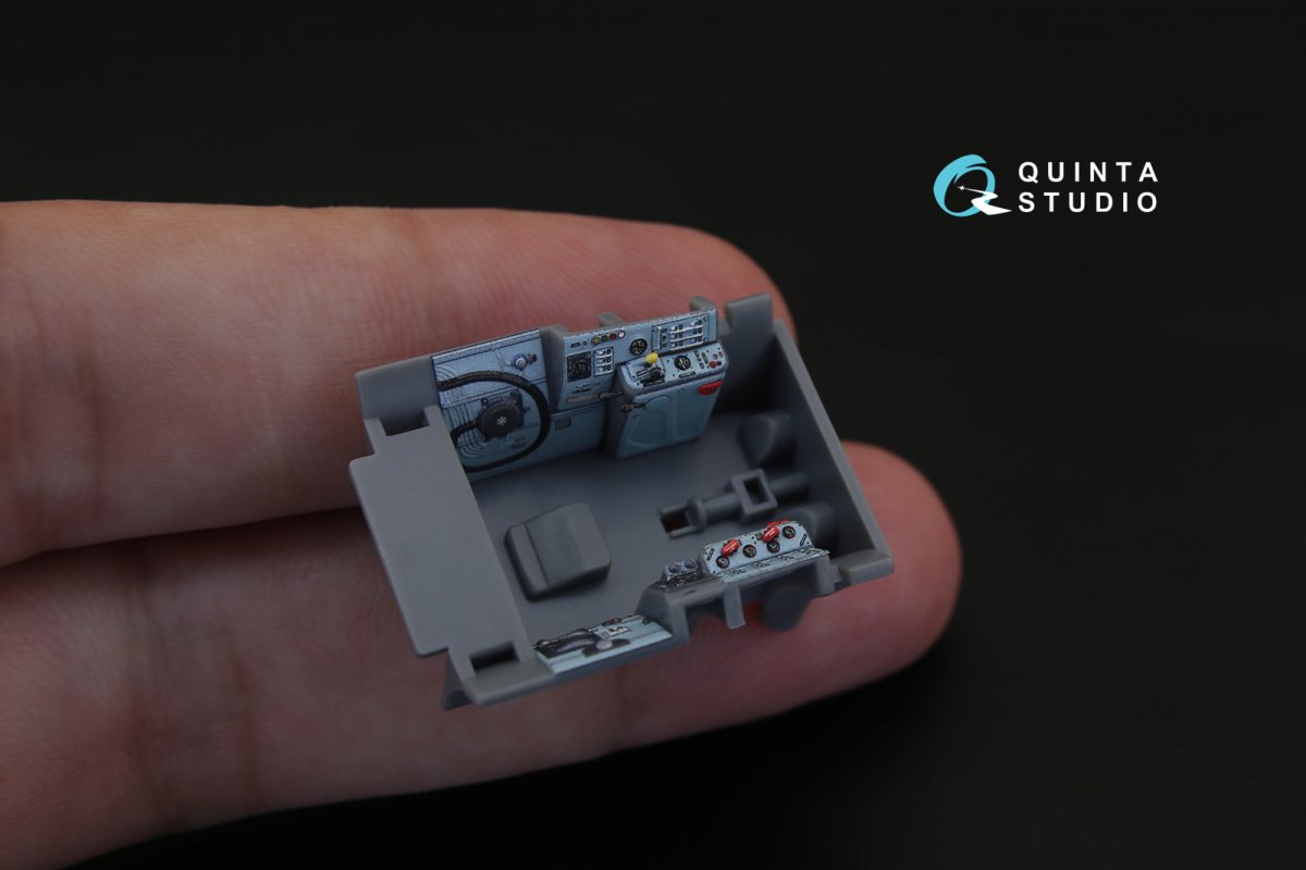 Quinta Studio QD48160 MiG-15 bis 3D-Printed &amp;amp; coloured Interior on decal paper (for Tamiya kit) 1/48 – zdjęcie 4