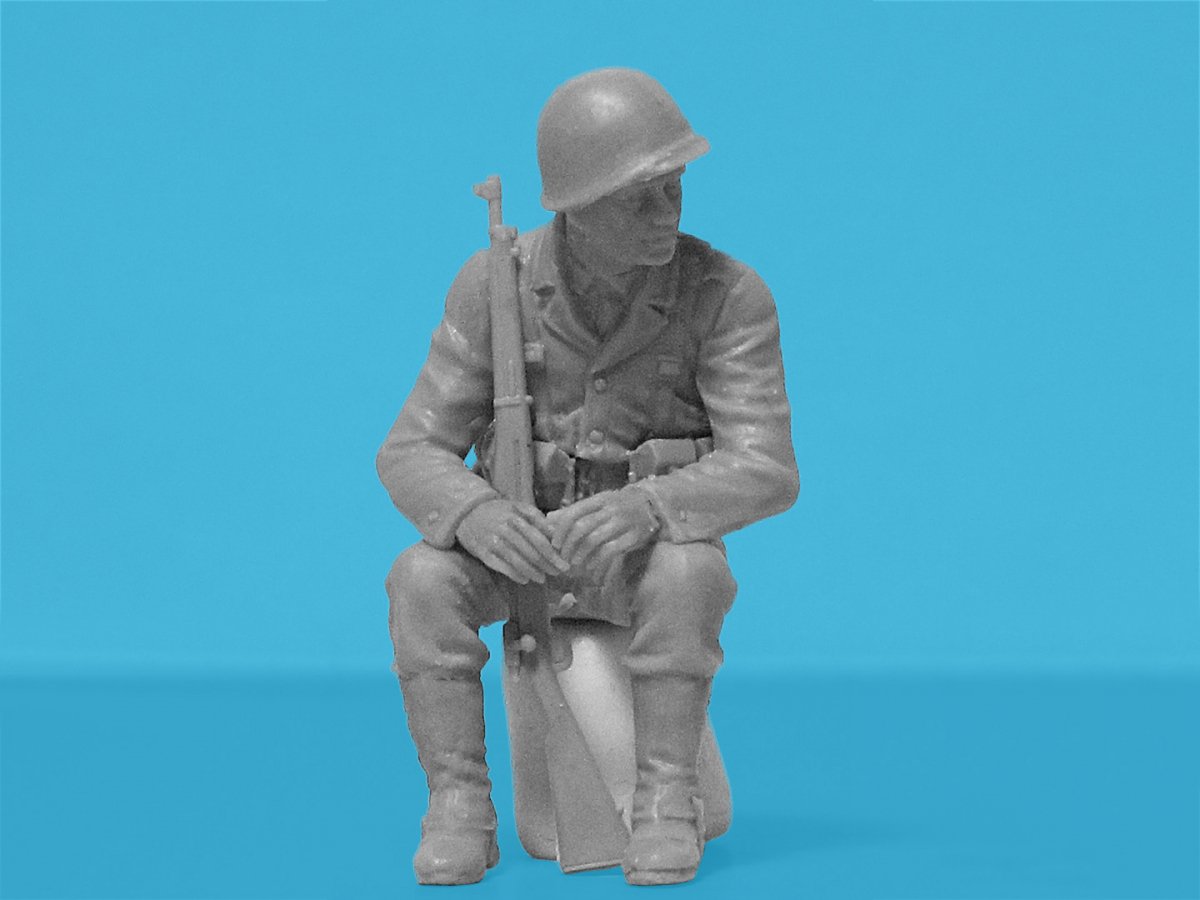 ICM 35599 Patrouille militaire américaine de la Seconde Guerre mondiale (G7107 avec MG M1919A4) 1/35 – image 23