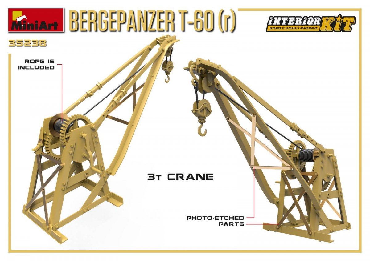 MiniArt 35238 BERGEPANZER T-60 ( r ) INTERIOR KIT 1/35 – image 5