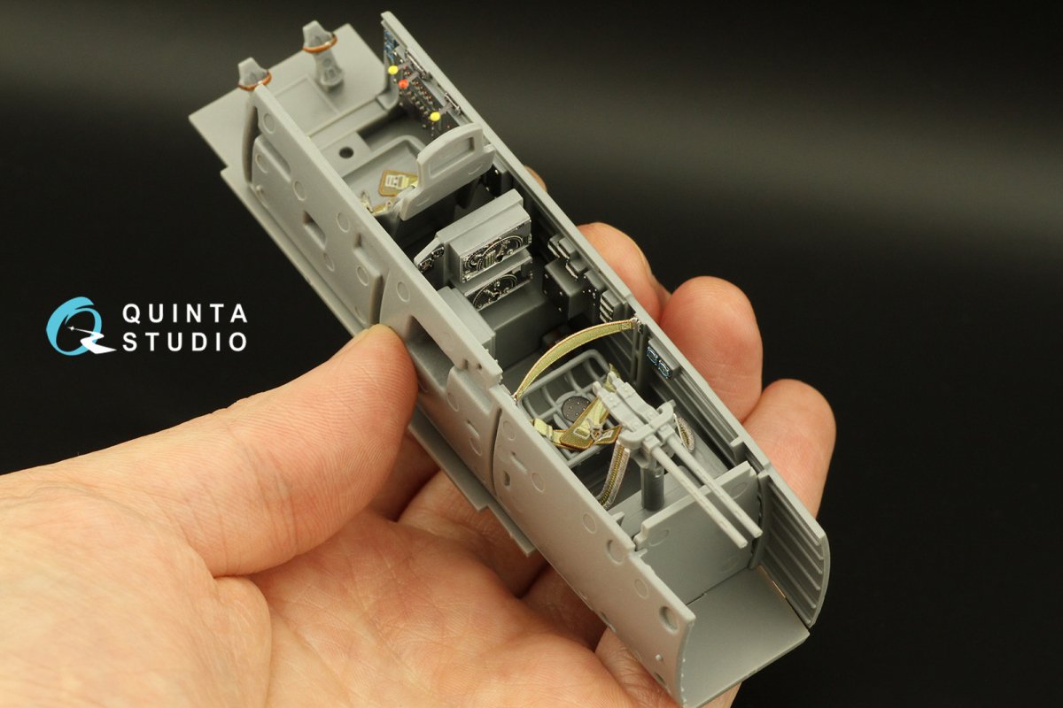 Quinta Studio QD32167 Ju 87D/G 3D-Printed &amp;amp; colored Interior on decal paper (Hasegawa) 1/32 – image 3
