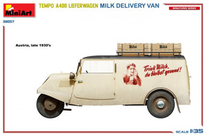 MiniArt 38057 TEMPO A400 LIEFERWAGEN. MILK DELIVERY VAN 1/35 – zdjęcie 3