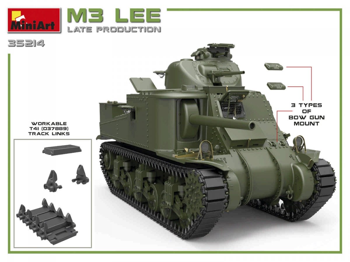 MiniArt 35214 M3 LEE LATE PROD 1/35 – immagine 9