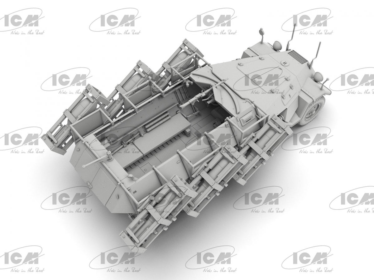 ICM 35107 "Stuka zu Fuss" Sd.Kfz. 251/1 Ausf.B WWII German MLRS 1/35