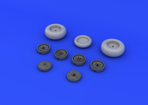 Eduard 648106 Me 262 wheels 1/48 (TAMIYA) – zdjęcie 3