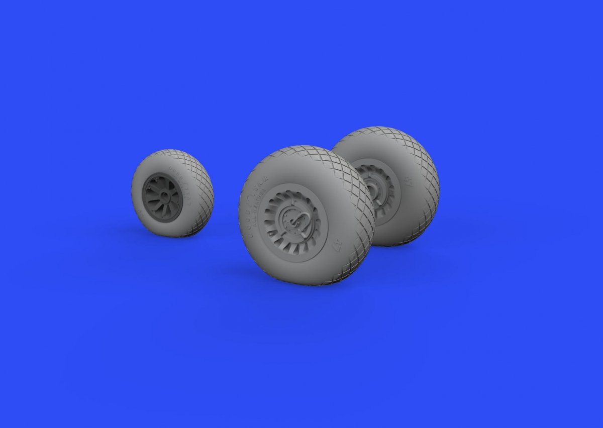 Eduard 648534 A-26/ B-26 Invader wheels 1/48 ICM – zdjęcie 3