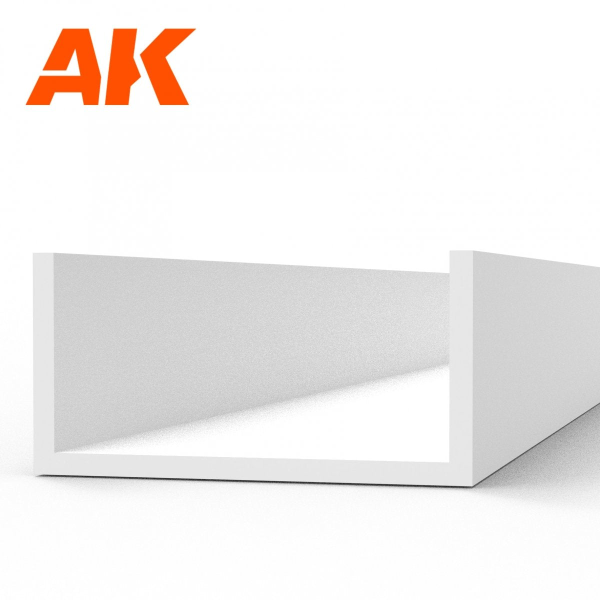 AK Interactive AK6558 CHANNEL 6.0 WIDTH X 350MM – STYRENE U CHANNEL – (3 UNITS) – zdjęcie 2