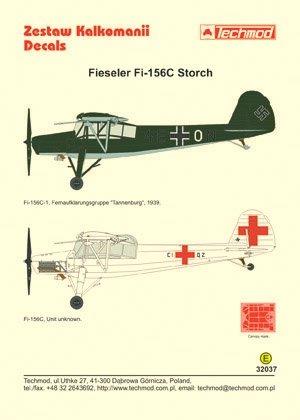 Techmod 32037 - Fieseler Fi 156C Storch 1/32 – zdjęcie 2