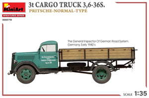 MiniArt 38079 3t CARGO TRUCK 3,6-36S. PRITSCHE-NORMAL-TYPE 1/35 – zdjęcie 14