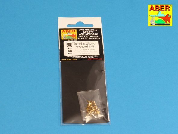 Aber 16100 Turned imitation of Hexagon bolts x30 pcs. 1/16 – immagine 4