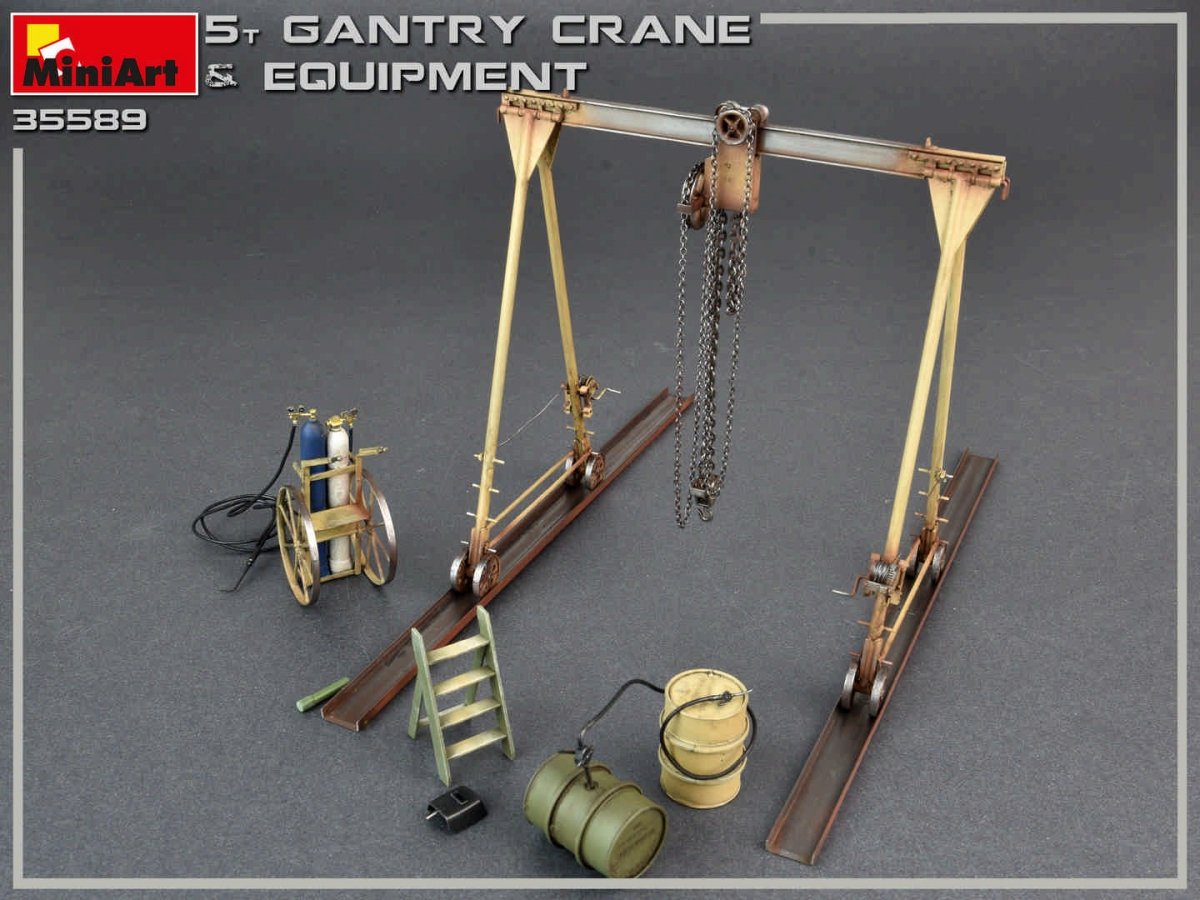MiniArt 35589 5 TON GANTRY CRANE &amp;amp; EQUIPMENT 1/35 – image 2
